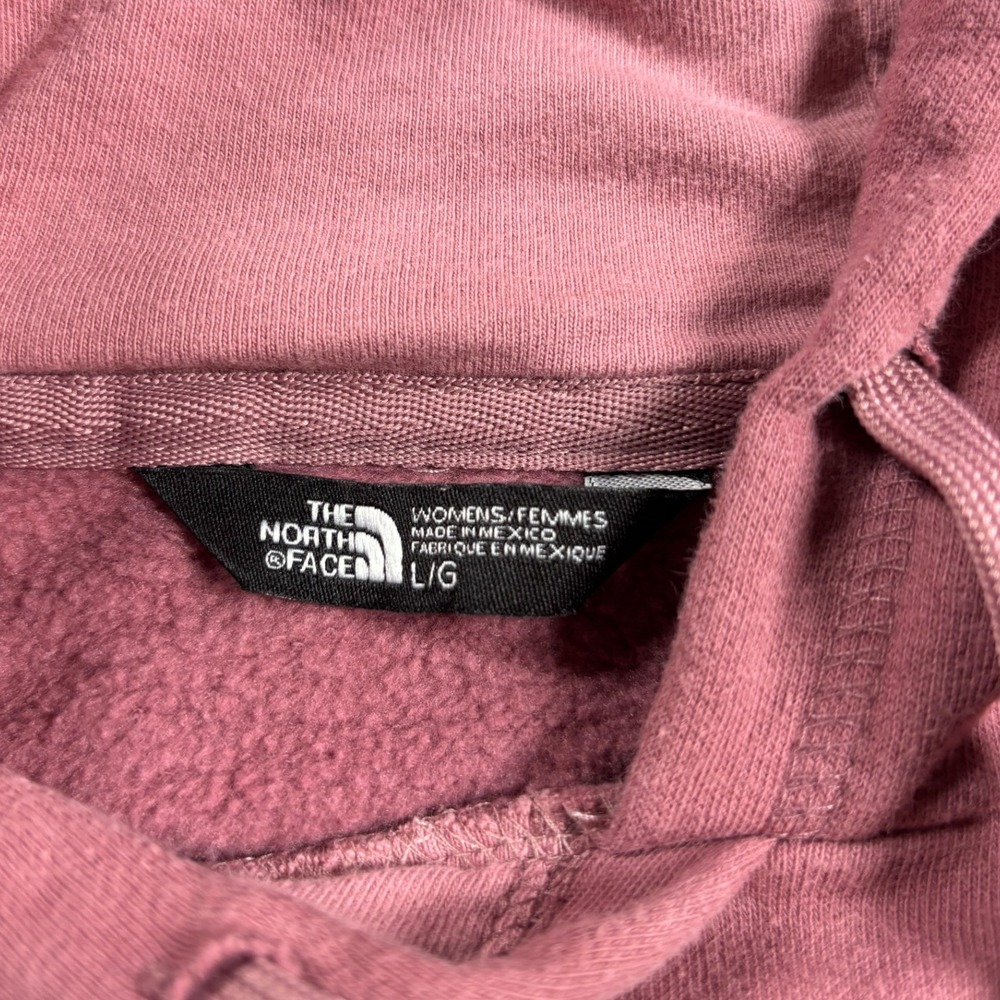 The North Face Womens Plum Purple Logo Pullover Hoodie Sweatshirt Size Large - Picture 5 of 5